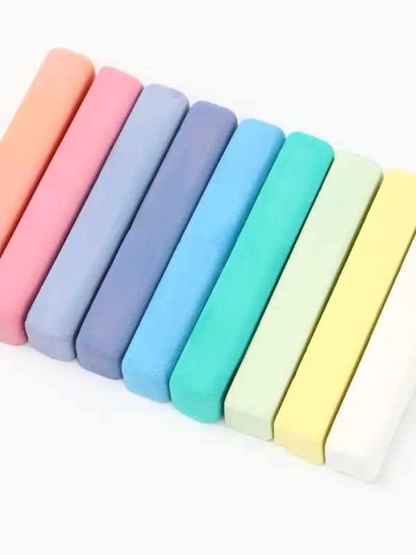 Мелки цветные школьные, 20 шт. &laquo;Синий трактор&raquo;, прямоугольные