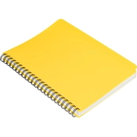 Бизнес-тетрадь А5,96л,кл,спир,пластик,тон.бл. Attache Bright colours Желтый