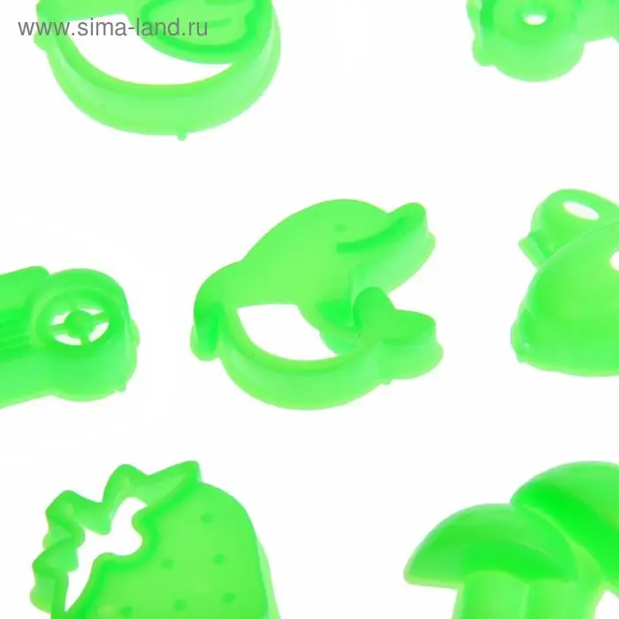 Формочки для лепки, 8 шт., МИКС Формочки для лепки, 8 шт., МИКС