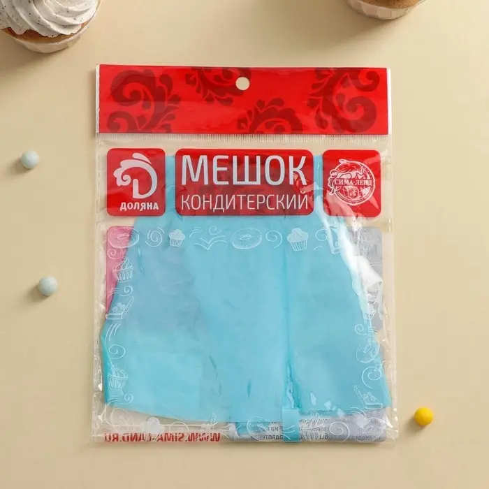 Кондитерский мешок Доляна &laquo;Синева&raquo;, 30&times;16 см, голубой