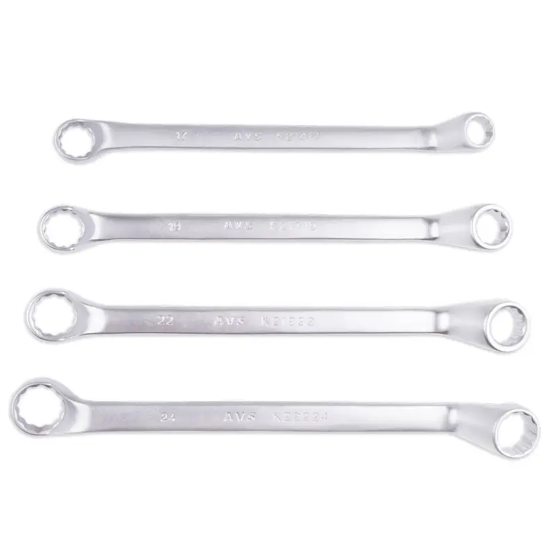 Набор ключей гаечных накидных изогнутых в сумке (6-24 мм) (9 предметов) AVS K2N9M