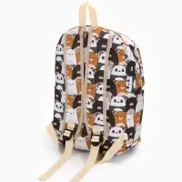 Рюкзак школьный &laquo;Медведи&raquo;, с пеналом, 29&times;12&times;41 см, разноцветный