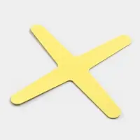 Бумеранг четырехлопастной, 30&times;30 см, моно, жёлтый