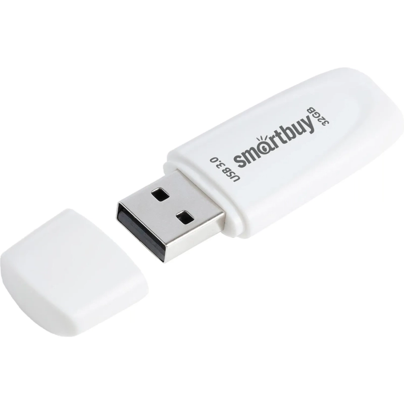 Флеш-память Smartbuy UFD 3.0/3.1 32GB Scout White (SB032GB3SCW)