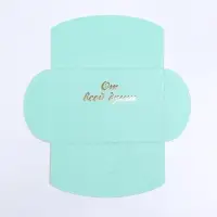 Конверт под сертификат с тиснением &laquo;От всей души&raquo;, мятный 10.5&times;7 см