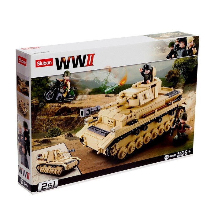 Конструктор Армия ВОВ «Немецкий танк PanzerIV», 543 детали Конструктор Армия ВОВ «Немецкий танк PanzerIV», 543 детали