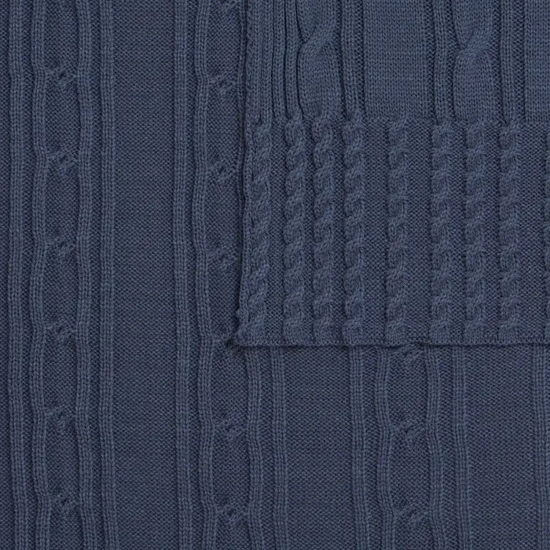 Плед Remitti, серо-синий (сланец) Плед Remitti, серо-синий (сланец)