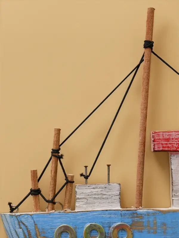 Вешалка Вешалка "Корабль" дерево 30х5х25 см