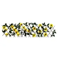 Ограждение декоративное, 35&times;120 см, &laquo;Подсолнухи&raquo;, оттенок цветков МИКС, Greengo