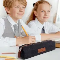 Пенал школьный на молнии Calligrata &laquo;Джинс&raquo;, 1 отделение, текстиль, МИКС