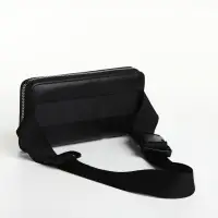 Сумка мужская через плечо TEXTURA, портмоне - клатч, на молнии, чёрная