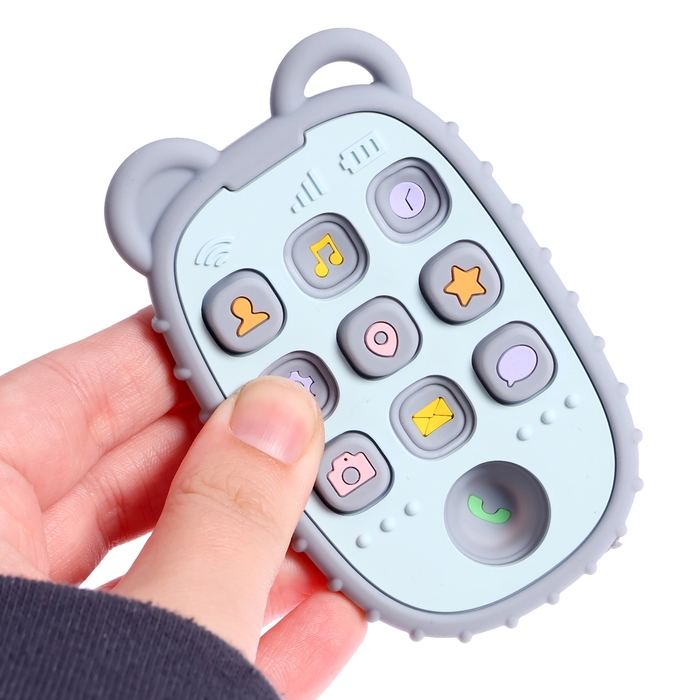 Пульт-прорезыватель для малышей «Мишка», пищевой силикон Пульт-прорезыватель для малышей «Мишка», пищевой силикон