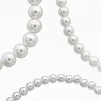 Чокер &laquo;Сияние жемчуга&raquo;, (набор3 нити) бусины №14,10,8, L=35см+8см, цвет белый в серебре