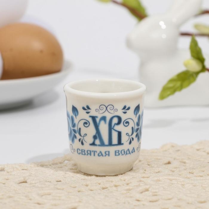 Кружечка для святой воды «ХВ» на пасху, 5,5 х 4 х 3 см Кружечка для святой воды «ХВ» на пасху, 5,5 х 4 х 3 см