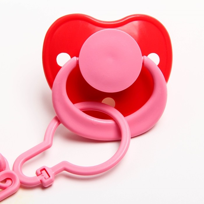 Соска - пустышка латексная ортодонтическая «Мур-мур», от 0 мес., с держателем, цвет розовый Соска - пустышка латексная ортодонтическая «Мур-мур», от 0 мес., с держателем, цвет розовый