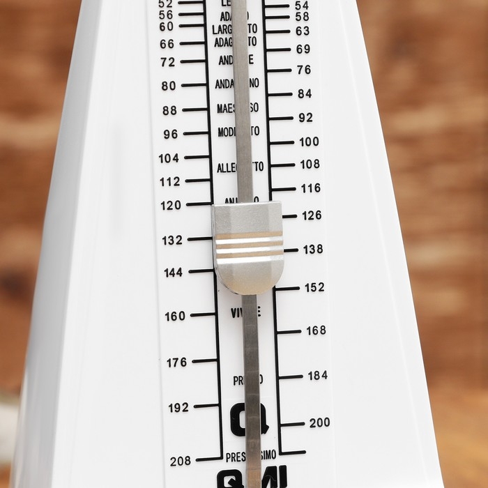 Метроном механический Gleam, белый, 40-408 ударов в минуту, 21 х 10 х 12 см, Метроном механический Gleam, белый, 40-408 ударов в минуту, 21 х 10 х 12 см,