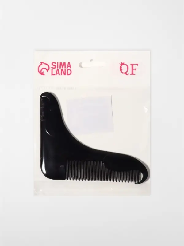 Расчёска - гребень для усов и бороды, 12×10 см, чёрная Расчёска - гребень для усов и бороды, 12×10 см, чёрная