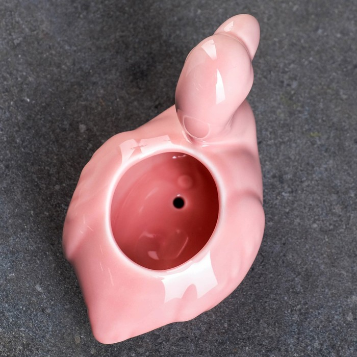 Горшок Горшок "Фламинго" розовый, 13х12см