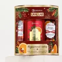 URAL LAB Арома Саунд Набор гель для душа, крем для рук и бальзам для губ, глинтвейн URAL LAB Арома Саунд Набор гель для душа, крем для рук и бальзам для губ, глинтвейн
