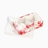Коробка под 2 конфеты с ячейками &laquo;От всего сердца&raquo;, 10&times;6&times;3 см