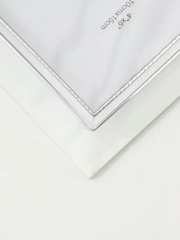 Фоторамка стекло 10х15 см "Золотой кант" вертикаль, выгнутая 15,5х20 см