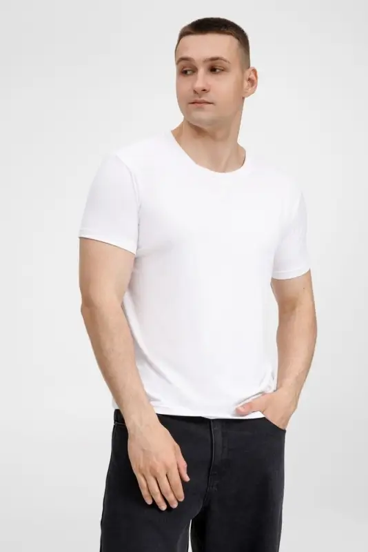 Футболка унисекс Senti, белая, размер 3XL Футболка унисекс Senti, белая, размер 3XL