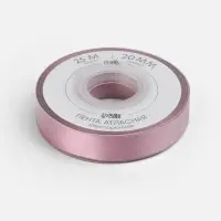 Лента атласная TEIRA, двухсторонняя, 20 мм, 25&plusmn;1 м, розовая №165
