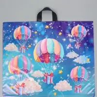 Пакет "Подарочный десант", полиэтиленовый с петлевой ручкой, 60х50 см, 70 мкм