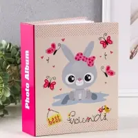 Фотоальбом 200 фото 10X15см,"Зайка с бантиком", ПП карм. Фотоальбом 200 фото 10X15см,"Зайка с бантиком", ПП карм.