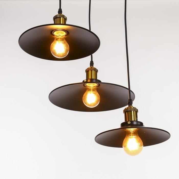 Люстра BayerLux "Квеснел" 3х40Вт черный Е27 30х30х10 см