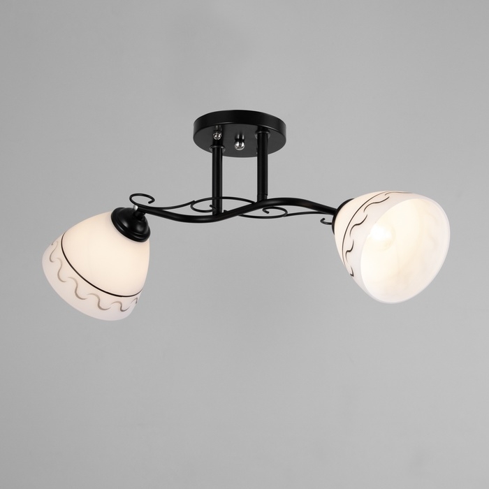 Люстра Люстра "Аврора" 2хЕ27 40Вт черный 48х26 см