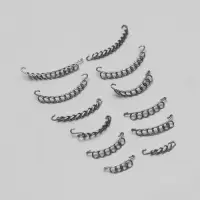 Набор спиралей для коррекции вросших ногтей, 12 шт., серебристый