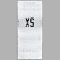 Размерники жаккардовые, XS, 12&times;30 мм, 100 шт., белые