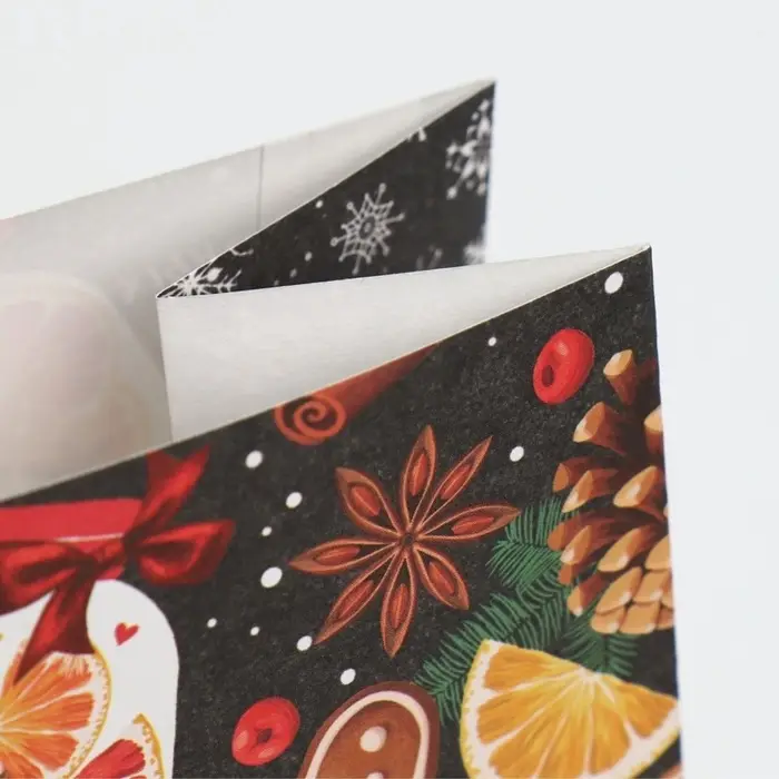 Пакет подарочный без ручек новогодний &laquo;Счастливых моментов&raquo;, 10&times;19.5&times;7 см