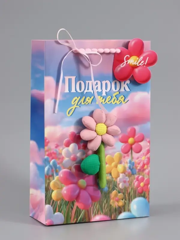 Пакет ламинированный &laquo;Подарок для тебя&raquo;, 22.3&times;9&times;35 см
