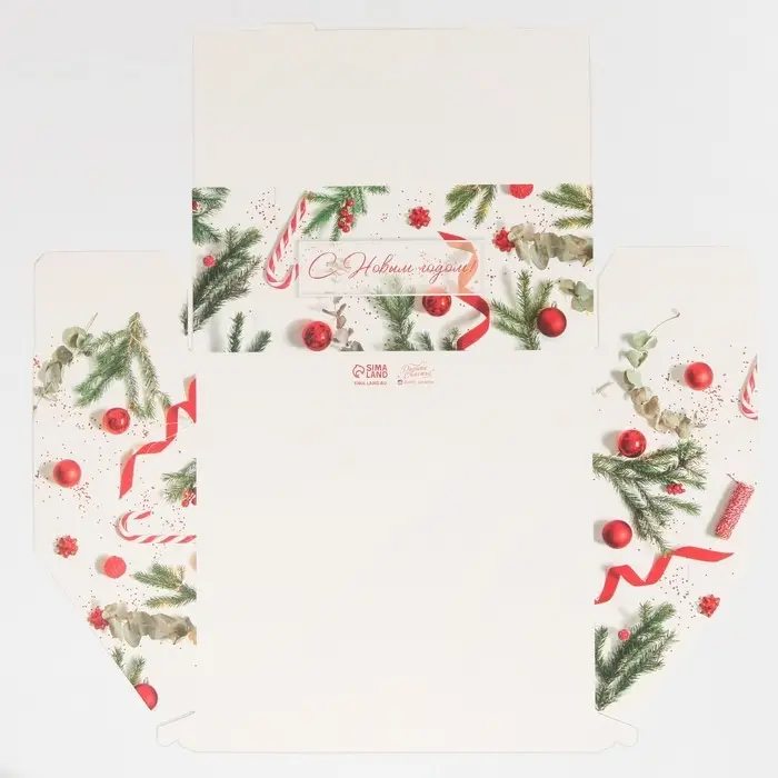 Коробка для кондитерских изделий с PVC-крышкой «Ветки», 25 х 22,5 х 10 см Коробка для кондитерских изделий с PVC-крышкой «Ветки», 25 х 22,5 х 10 см