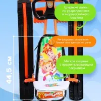 Снегокат &laquo;Тимка спорт 4-1&raquo;, со спинкой, оранжевый, ТС4-1/Ф12 Nika Kids