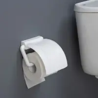 Держатель для туалетной бумаги IDEA, пластик, 6&times;17&times;4.5 см, белый