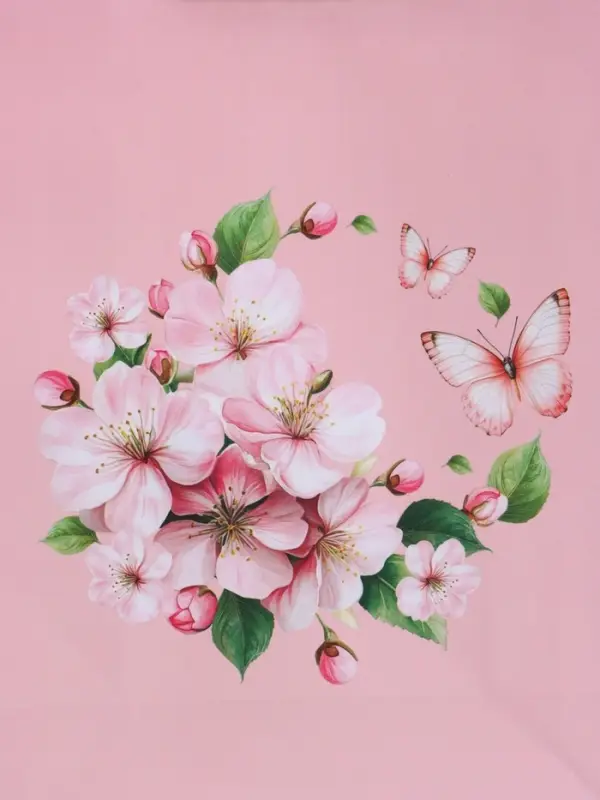 Пакет подарочный ламинированный "Цветочная бабочка" 18 х 22,3 х 10 см