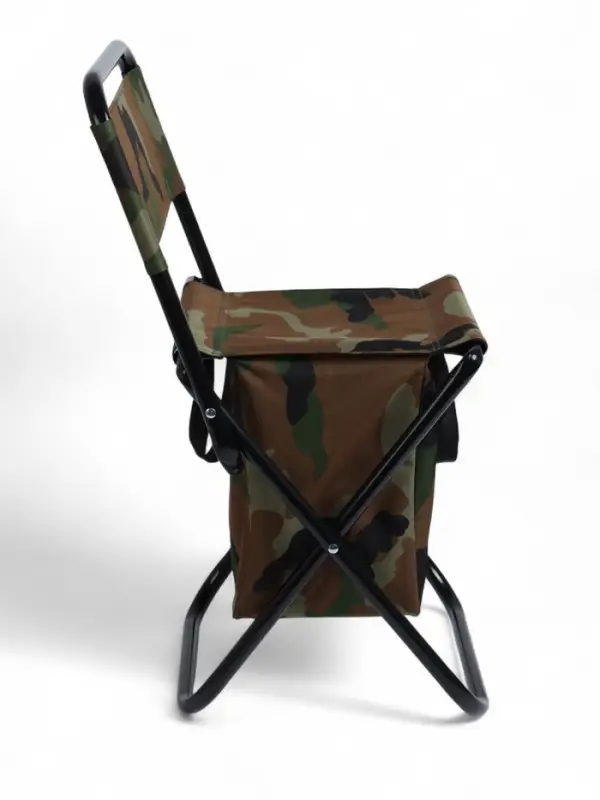 Стул туристический maclay, 35&times;28&times;58 см, до 90 кг, с сумкой, складной, со спинкой, хаки