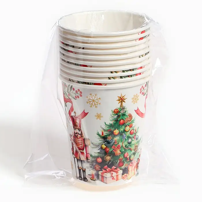 Стакан одноразовый бумажный «С Новым годом», сказка, 250 мл