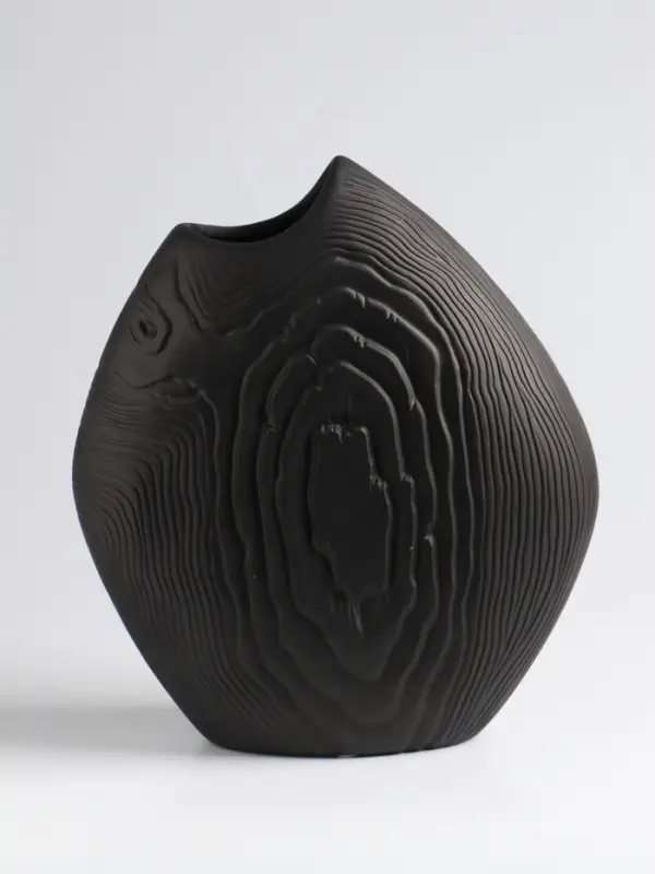 Ваза «Бего», 24×21 см, керамика, чёрная Ваза «Бего», 24×21 см, керамика, чёрная