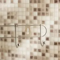 Вешалка настенная тм VETTA, 6 крючков, металл, 32,5х5х3,5см