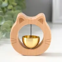 Колокол магнитный бук "Кошка" 2,9х7,5х7 см