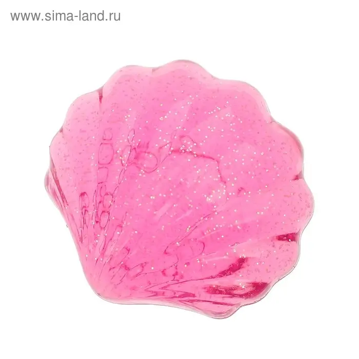 Лизун «Ракушка», твёрдый, с блестками, цвета МИКС Лизун «Ракушка», твёрдый, с блестками, цвета МИКС