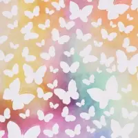 Бумага упаковочная двухсторонняя &laquo;Яркие бабочки&raquo;, глянец, 100&times;70 см