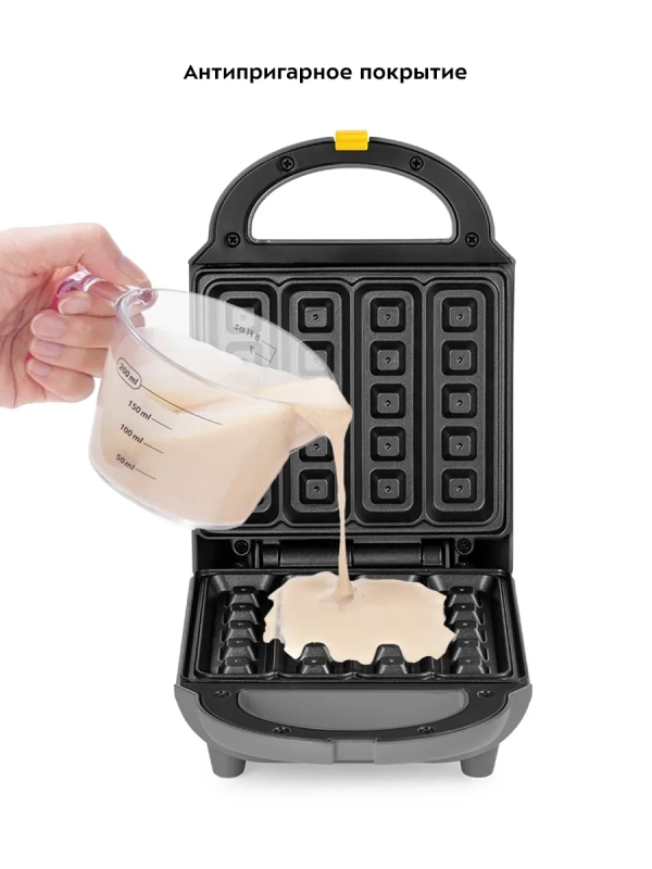 Вафельница электрическая для венских вафель КТ-1697 460 Вт