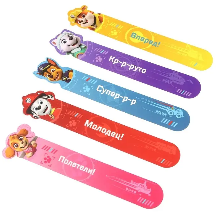 Закладки для книг, фигурные из картона, 5 шт. «Щенячий патруль» Закладки для книг, фигурные из картона, 5 шт. «Щенячий патруль»