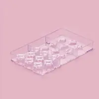 Форма для конфет и шоколада &laquo;Блеск&raquo;, 18 ячеек, 20&times;12&times;2.5 см, пластик, прозрачная