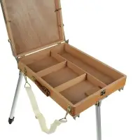 Этюдник, 33&times;46&times;13 см, максимальная высота ножек 77 см, металлические, телескопические